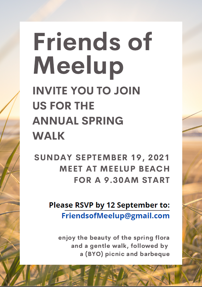 Friends of Meelup Spring Walk Flyer