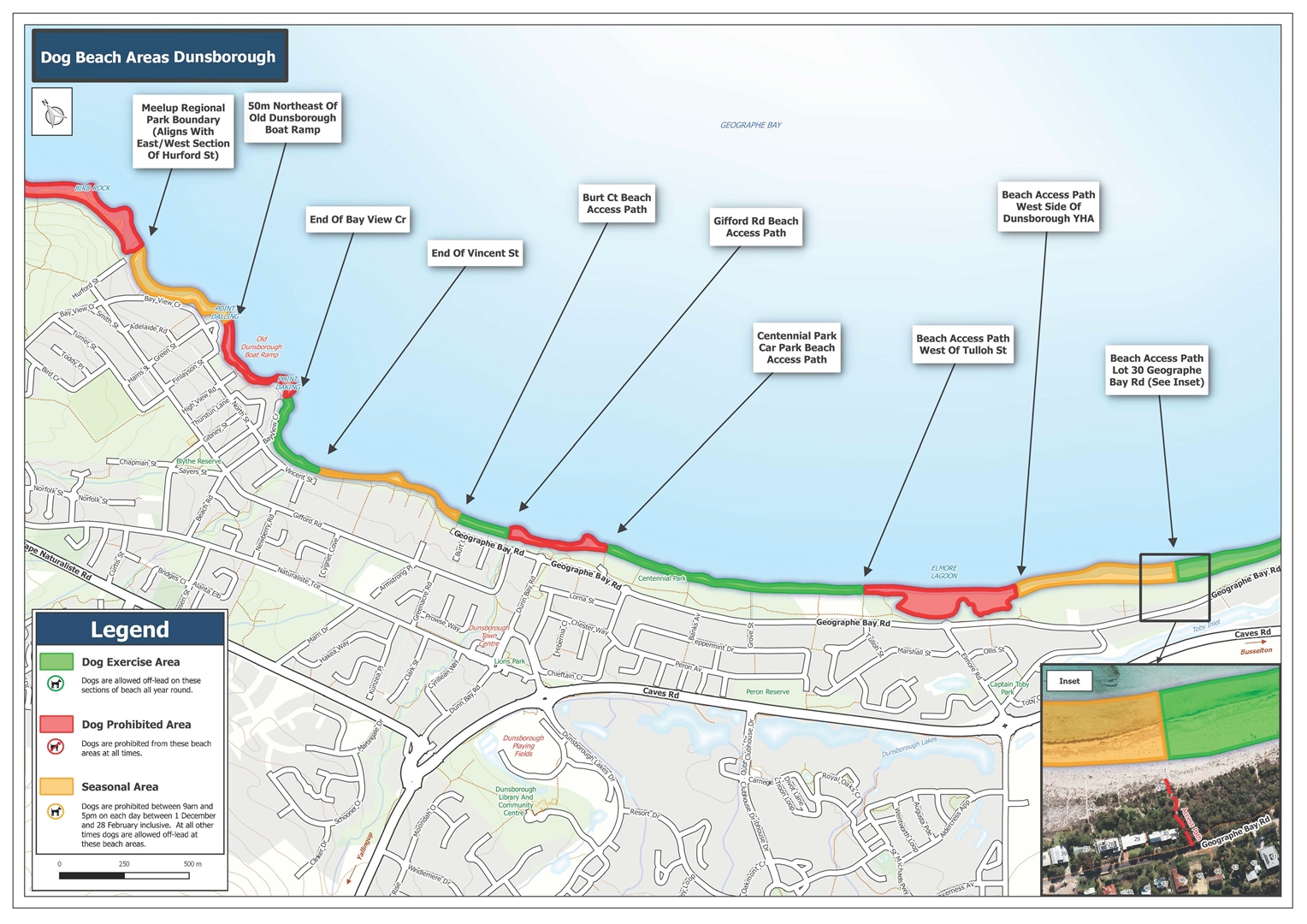 Dog Exercise Areas » City of Busselton