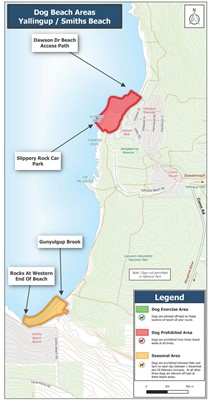 Dog Exercise Areas - Beaches - Dog Beach Area - Yallingup/Smiths Beach