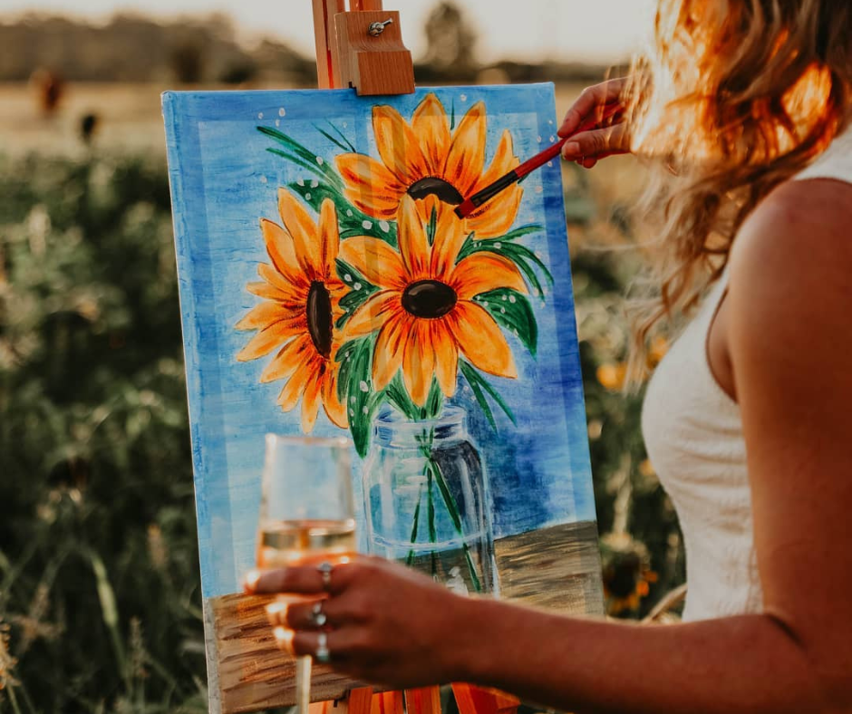 Paint & Sip Sunflowers @ Origins Market