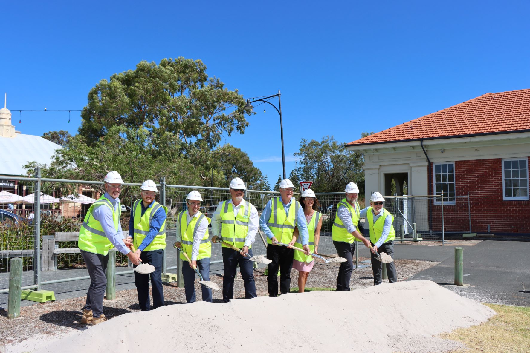 Celebrating the break-ground of the new Busselton Performing Arts and